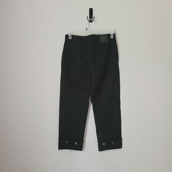 Zara Denimwear Cuffed Hem Jeans in Black Size 6 - Picture 6 of 8